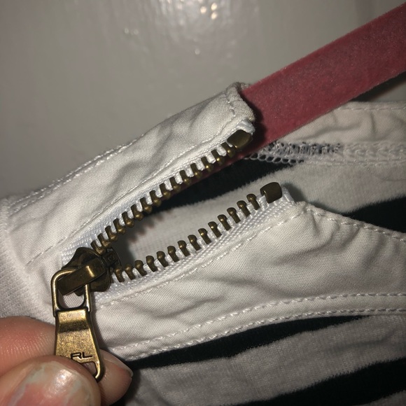 Black and White Striped Boatneck Top (NWOT) - Picture 3 of 6